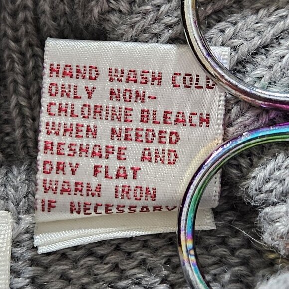 CC Hughes Sweater Women M Fair Isle Geo Turtleneck LS Wool Blend Preppy Boho VTG - Picture 9 of 11